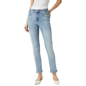Mavi Kathleen Slim Boyfriend Jeans High Rise in Light Feather Blue 28 x 30